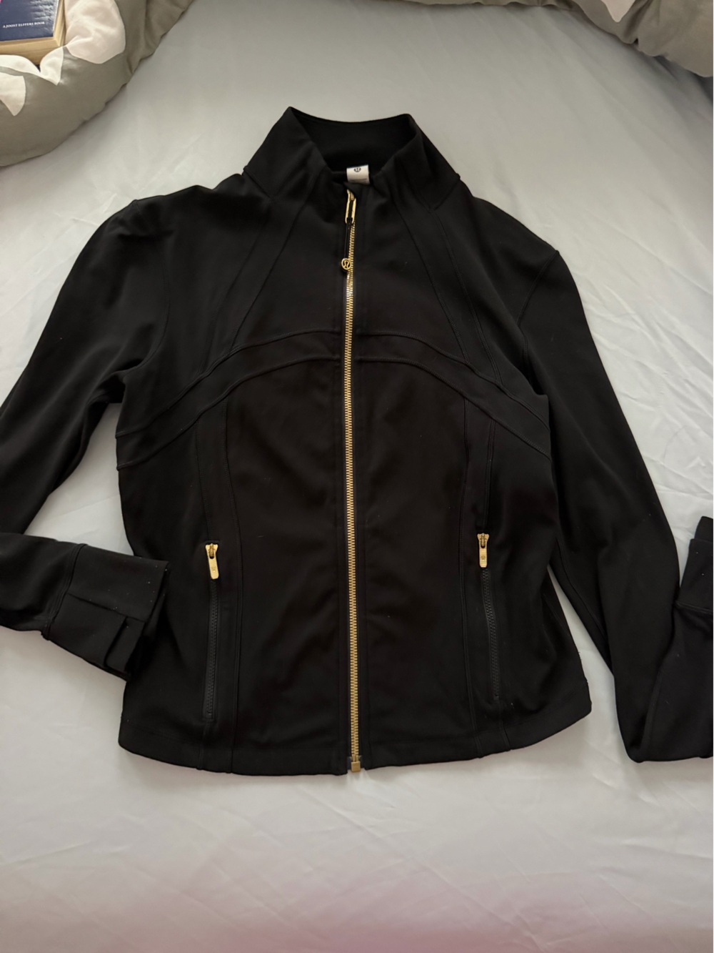 Lululemon Define Cropped Jacket Black/Gold